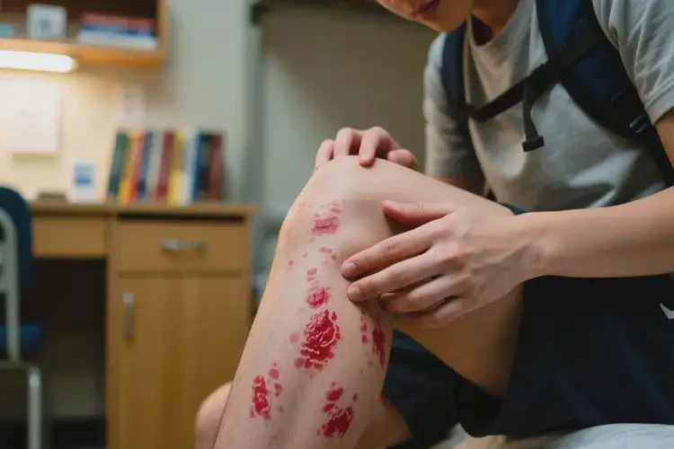 大學生大腿起濕疹可不可以根治(圖2)