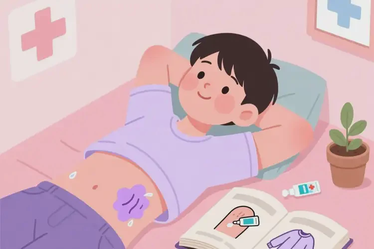 青少年肚子上容易起濕疹可不可以根治(圖1)