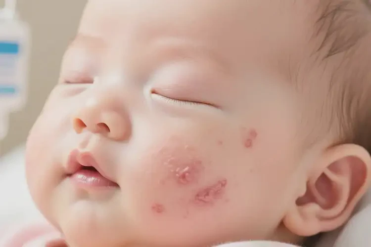嬰兒面部容易長(zhǎng)濕疹可不可以根治(圖4)