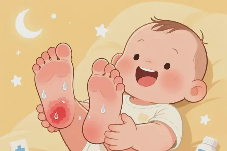 嬰兒腳上經(jīng)常長濕疹可以治好嗎(圖1)