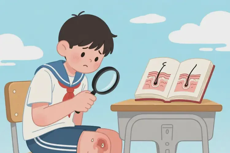 中學(xué)生大腿偶爾起濕疹可不可以根治(圖2)