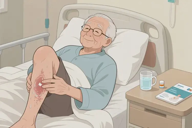 高齡老人小腿上有濕疹可不可以根治(圖1)