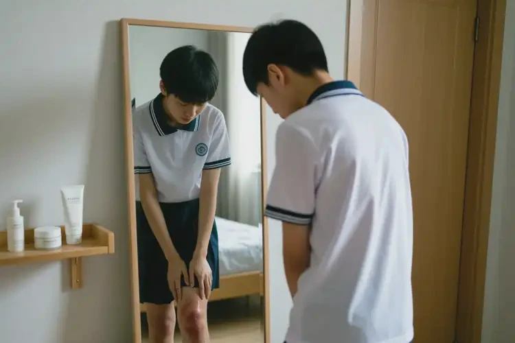 中学生小腿上长湿疹可不可以根治(图2)