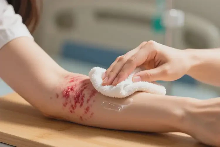 女生手臂上偶尔长湿疹可不可以根治(图1)