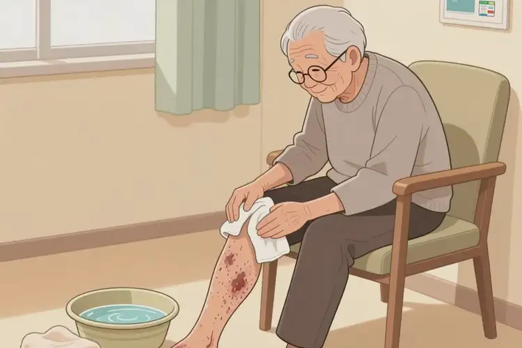 高齡老人小腿上有濕疹可不可以根治(圖2)