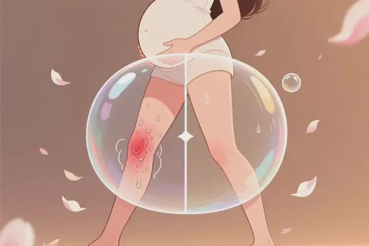 孕婦大腿上經(jīng)常長濕疹可不可以根治(圖1)