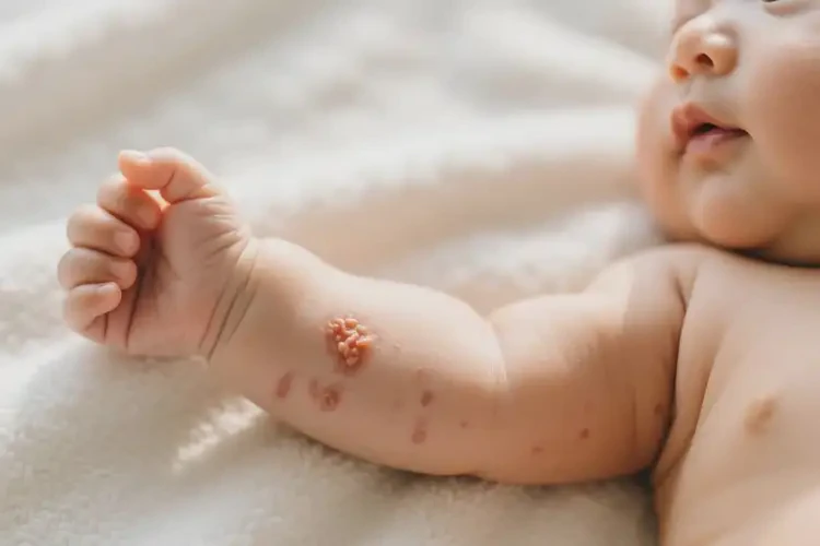 寶寶手臂偶爾起濕疹可以治好嗎(圖3)