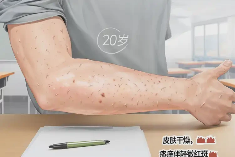 大學(xué)生手臂上出現(xiàn)濕疹不管它會自己痊愈嗎(圖4)