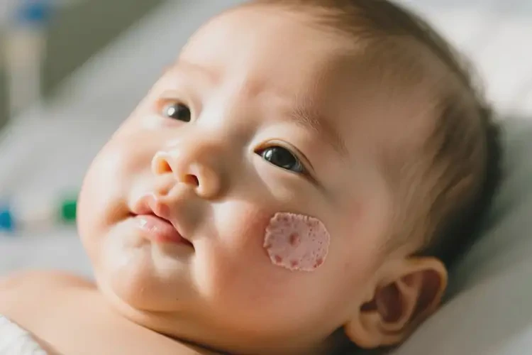 寶寶臉上偶爾長(zhǎng)濕疹不管它會(huì)自己痊愈嗎(圖2)