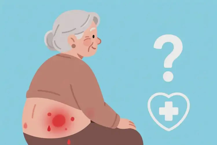 老人屁股容易起濕疹不管它會自己自愈嗎(圖1)