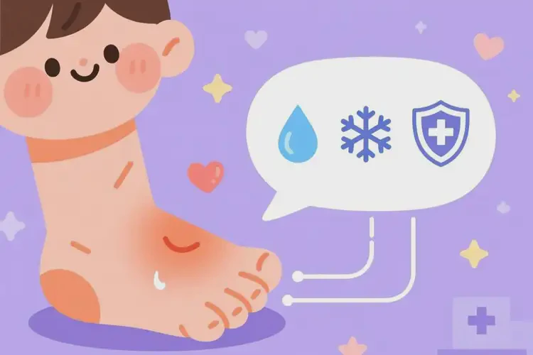 孩子腳上容易起濕疹可不可以根治(圖1)