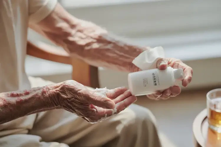 老年人手臂上有湿疹可不可以彻底自愈(图3)