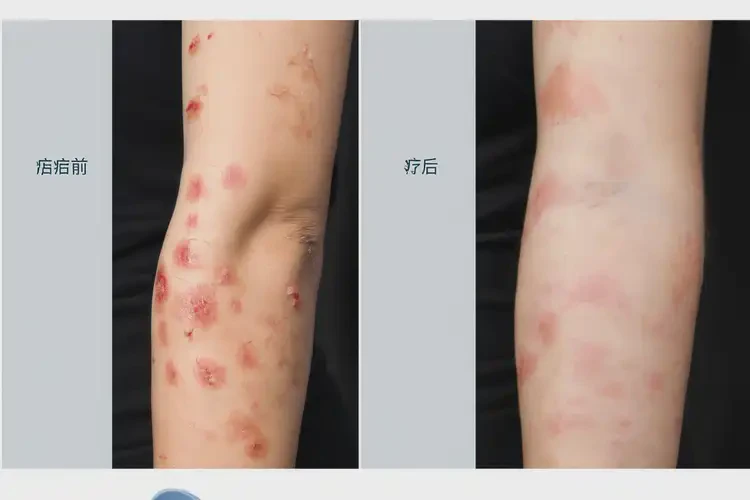 女人手臂出現(xiàn)濕疹不管它會自己自愈嗎(圖3)