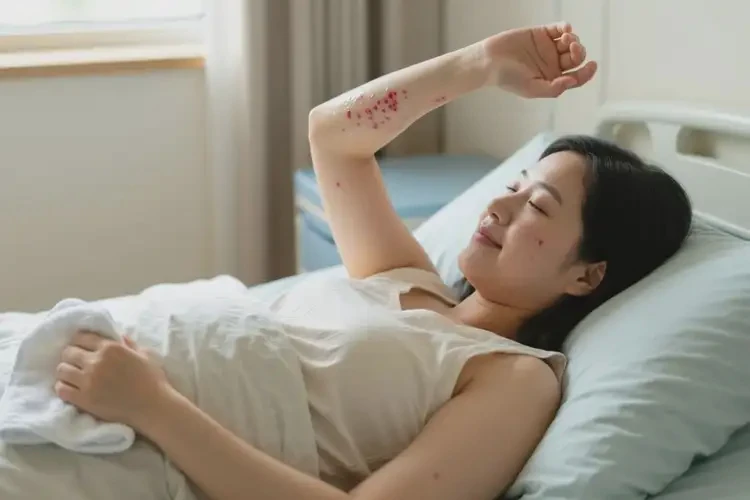 產(chǎn)婦手臂上有濕疹可不可以根治(圖2)