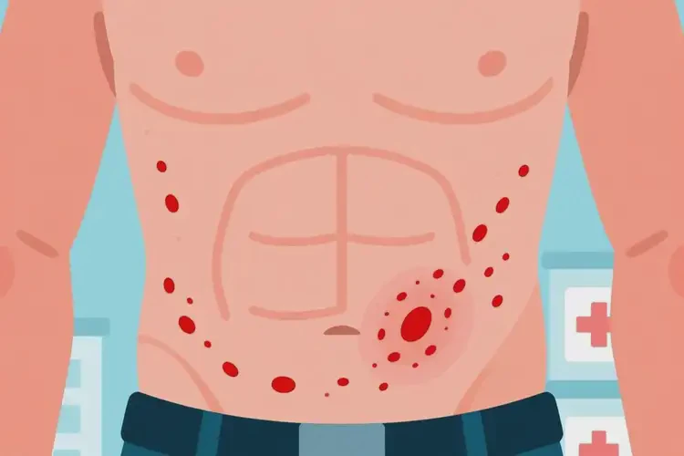 男性肚子上容易長濕疹可不可以根治(圖1)