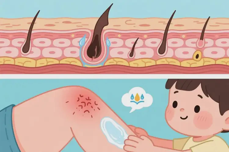 小兒大腿上經(jīng)常長濕疹可不可以根治(圖1)