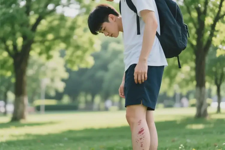 大學生大腿起濕疹可不可以根治(圖1)