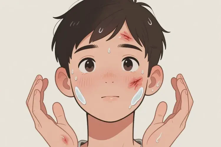 青少年臉上長濕疹可不可以根治(圖1)