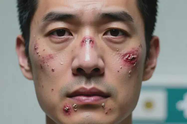 男人面部起濕疹可不可以根治(圖2)