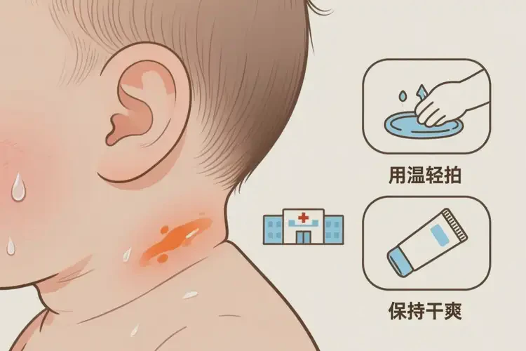 嬰兒脖子上經(jīng)常起濕疹可不可以根治(圖2)