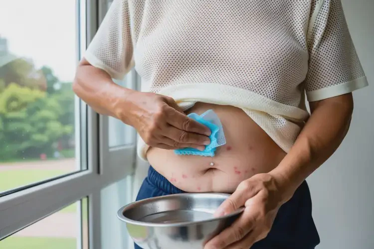 老年人肚子上容易長濕疹可不可以根治(圖1)