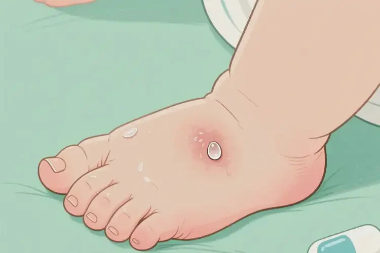 婴儿脚上容易起湿疹不管它会自己自愈吗(图2)