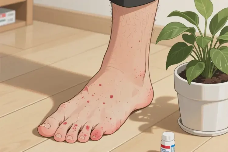 青年人腳上經常起濕疹可不可以根治(圖4)