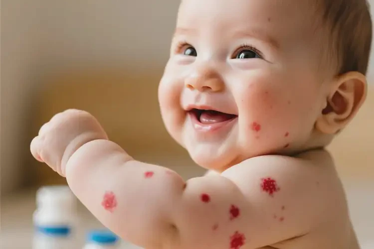 寶寶手臂偶爾起濕疹可以治好嗎(圖2)