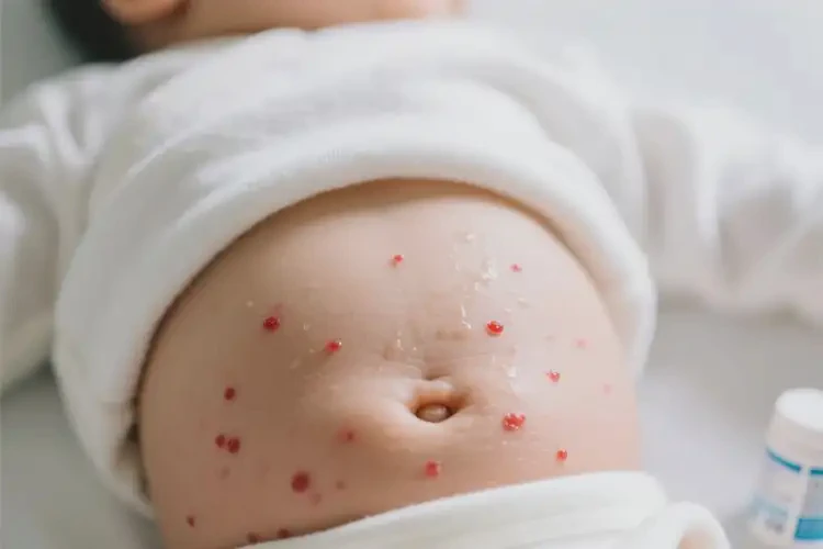 婴儿肚子偶尔长湿疹可不可以根治(图1)