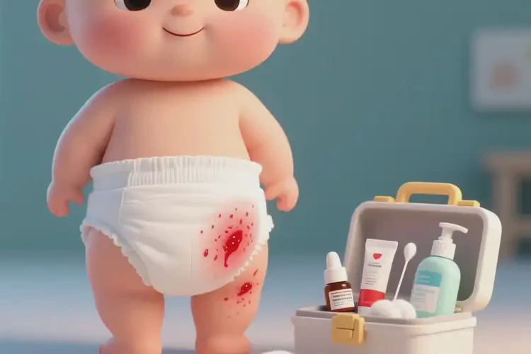 嬰兒屁股上容易起濕疹可以治好嗎(圖2)