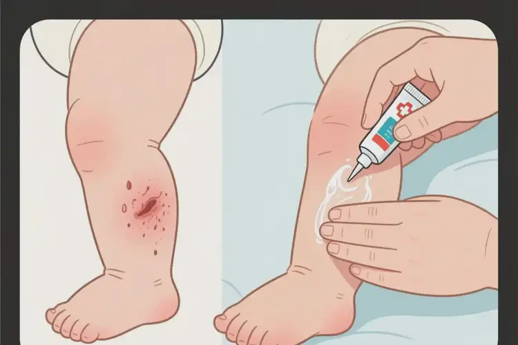 嬰兒小腿有濕疹可以治好嗎(圖4)