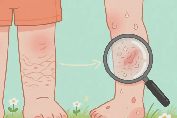 小兒小腿上經(jīng)常起濕疹可不可以根治(圖2)