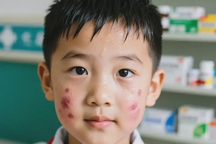 小學生臉上出現(xiàn)濕疹可不可以根治(圖1)