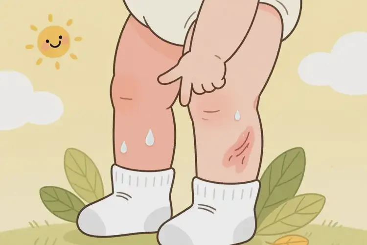 寶寶小腿起濕疹可以治好嗎(圖2)