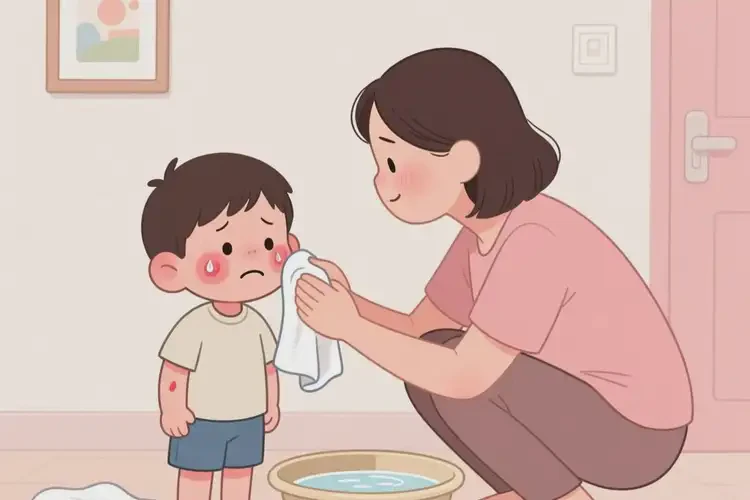 少兒臉上容易長(zhǎng)濕疹可不可以根治(圖2)