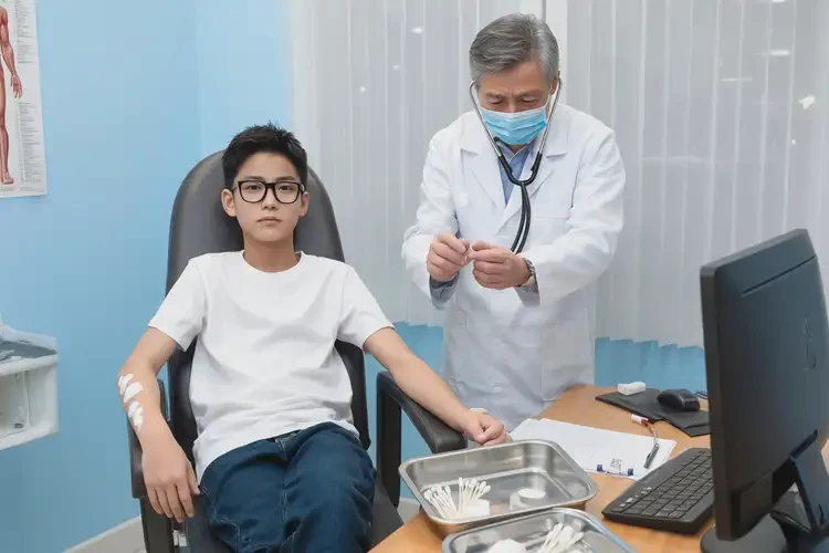 大學(xué)生手臂有濕疹不管它會(huì)自己好嗎(圖1)