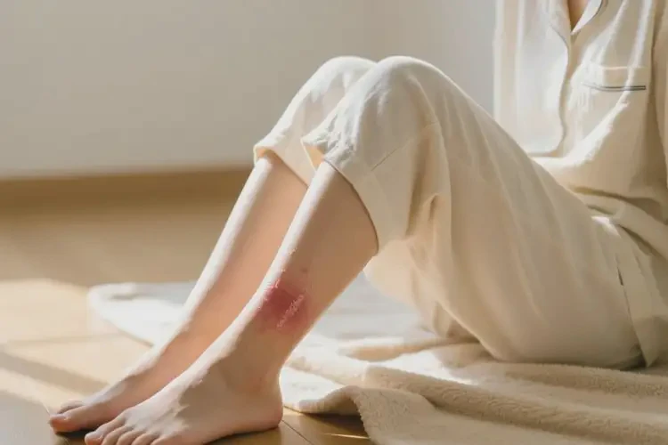 女生小腿出現(xiàn)濕疹不管它會自己自愈嗎(圖4)