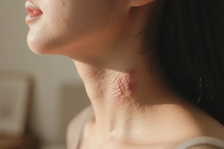 女人脖子偶尔起湿疹可不可以根治(图3)