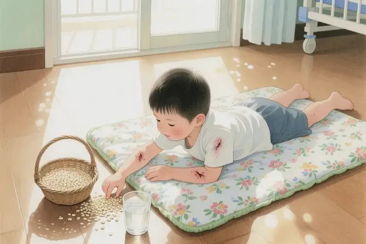 孩子身上容易长湿疹能彻底自愈吗(图2)