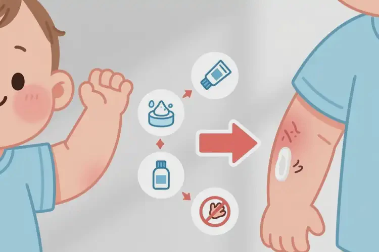 嬰幼兒手臂上經(jīng)常起濕疹可以治好嗎(圖1)