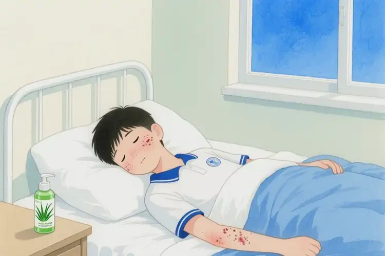 中學(xué)生面部起濕疹能徹底自愈嗎(圖2)