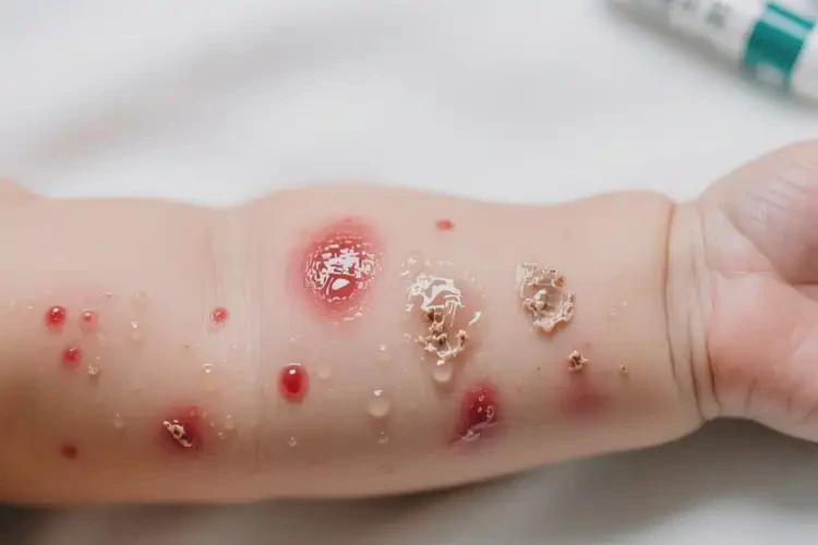 嬰兒手臂上出現(xiàn)濕疹可不可以根治(圖2)