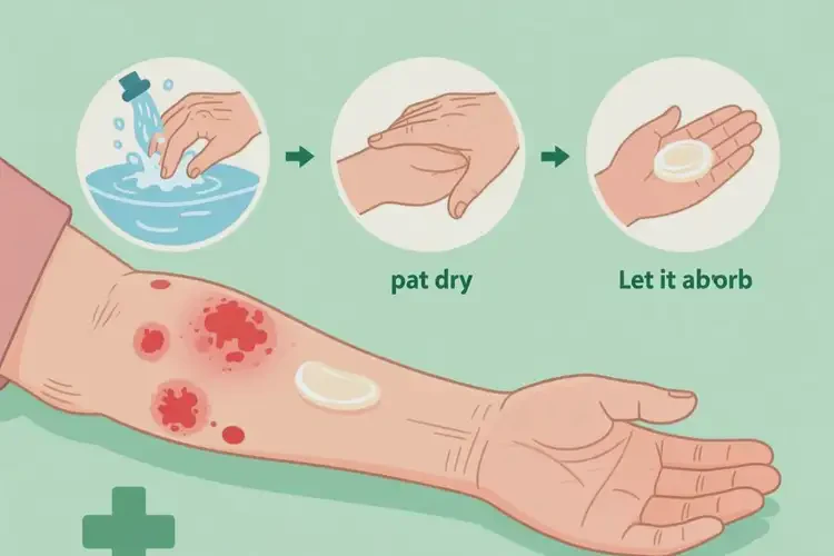 老人手臂上有濕疹可不可以根治(圖1)