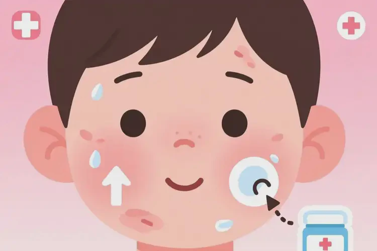 孩子面部容易長(zhǎng)濕疹可不可以根治(圖2)