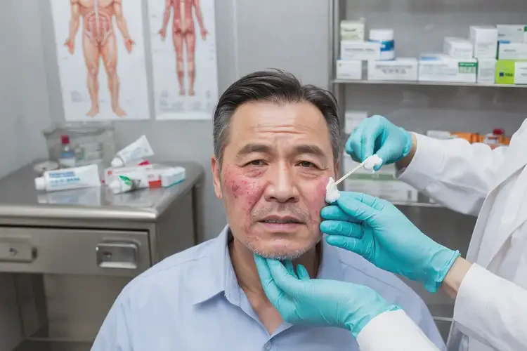 男性臉上經(jīng)常起濕疹能徹底自愈嗎(圖3)