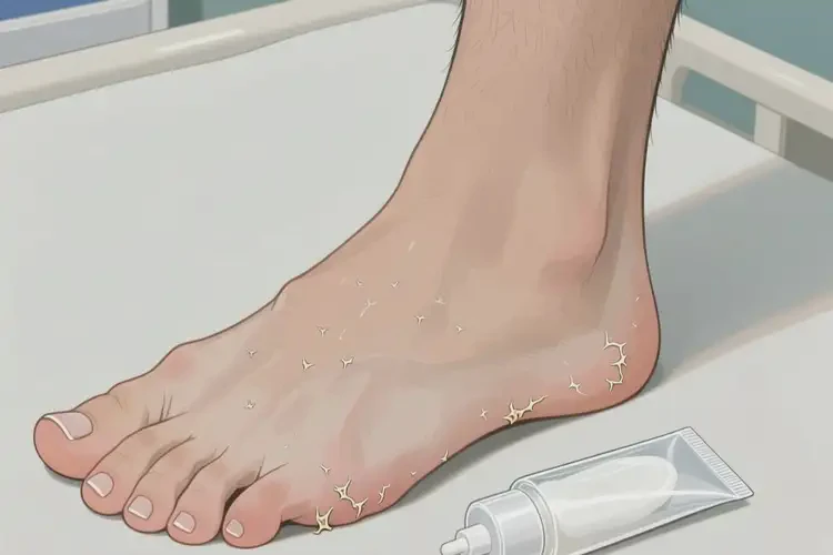 青年人腳上經常起濕疹可不可以根治(圖1)