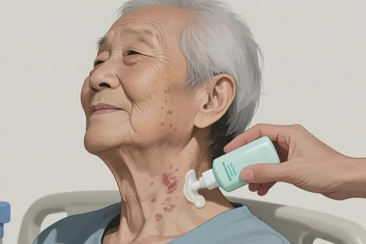 老人脖子上出濕疹可不可以根治(圖2)