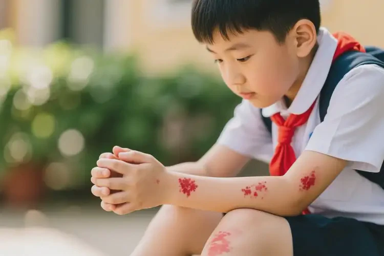 中学生四肢起湿疹可不可以根治(图1)