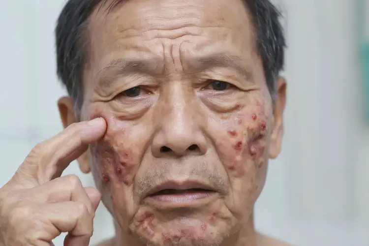 高齡老人面部長濕疹能不能根治(圖4)