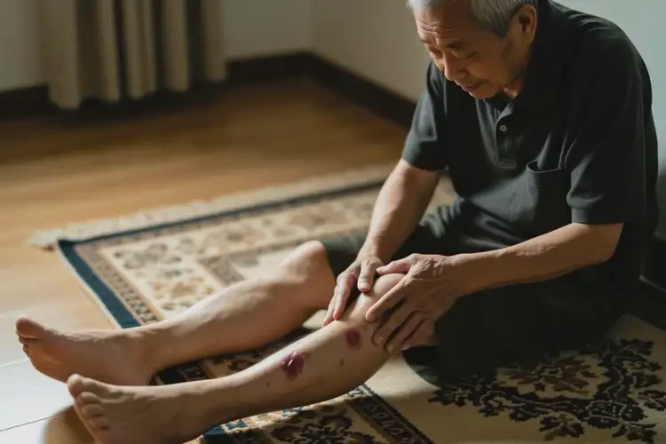 老人小腿上容易起濕疹可不可以根治(圖1)